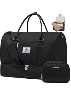Convertible Travel Garment Bag with Shoe Compartment & Toiletry Bag - 2 in 1